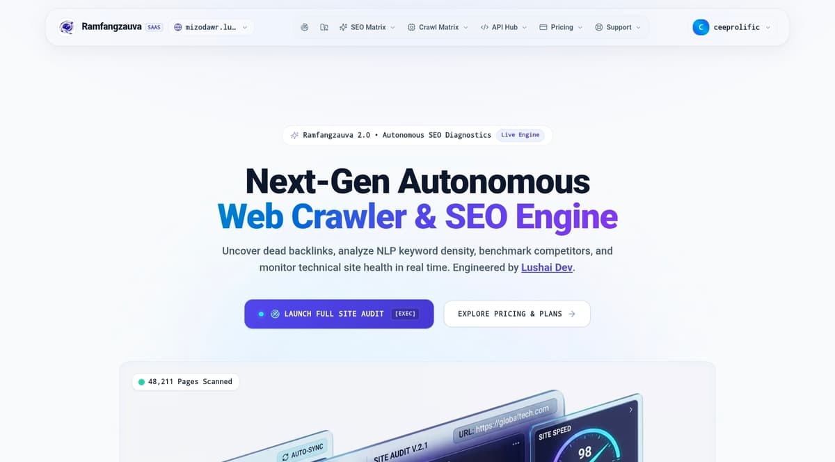 Semrush Clone Micro-SaaS Source Code - Enterprise SEO Audit, SERP Tracker & Crawler