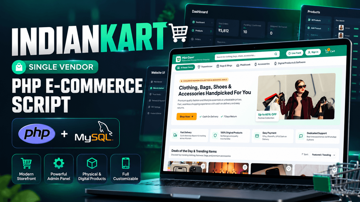 Single Vendor - PHP E-commerce Store Script 2026